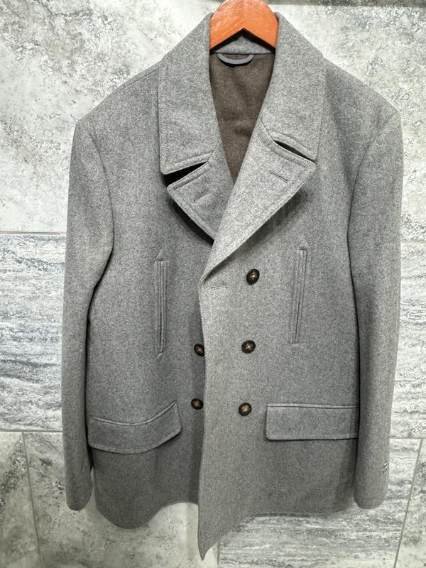 Mens winter coat Michael deals Kors grey pea coat