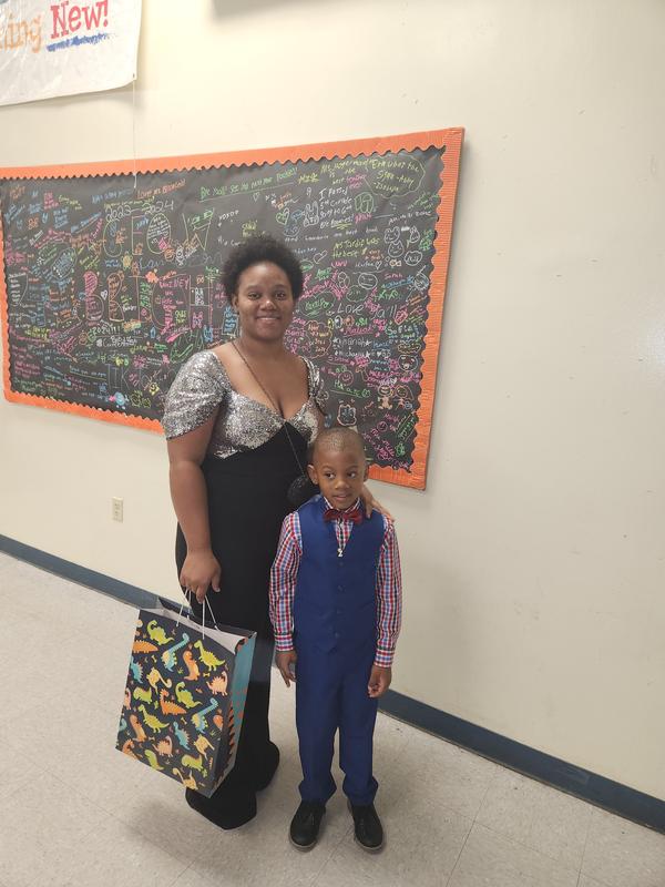 So cute in his vest suit!