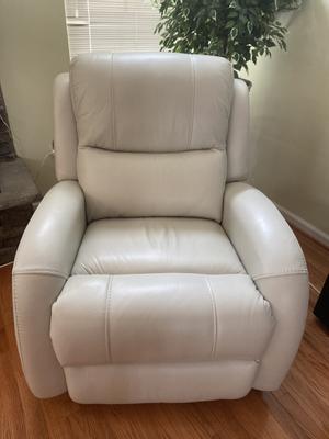 Furniture Leiston Leather Dual Power Recliner with USB Power Outlet Macy s