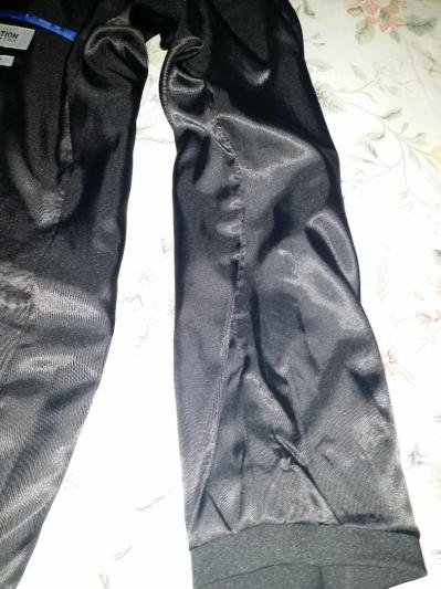 The inside of the sleeve