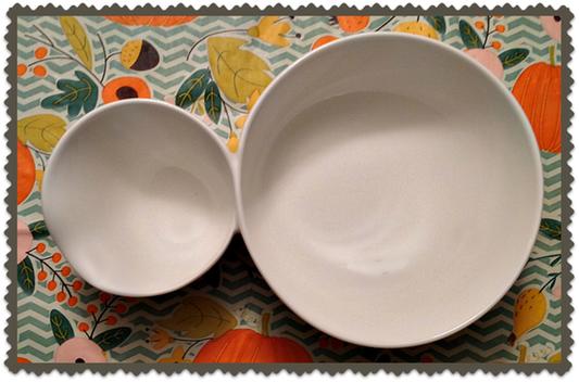 Soup Passion - Showing Top View of the Twin Bowl Design