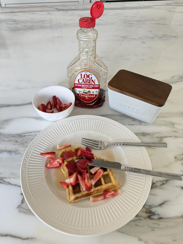 Homemade frozen waffles for the toaster