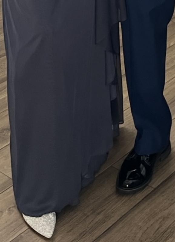Had a long dress but they did make the outfit pop!