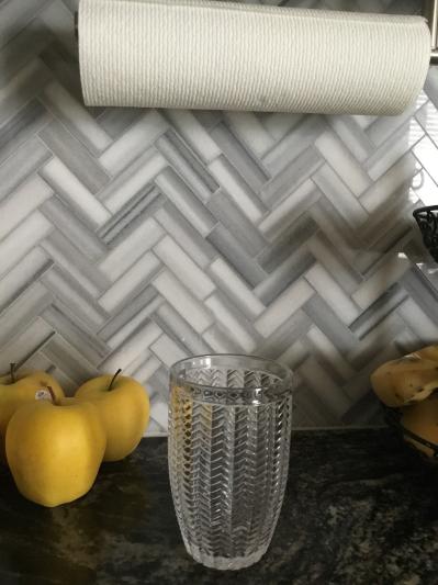 Matches my backsplash and it’s beautiful