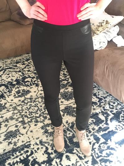 Front view of leather cutout