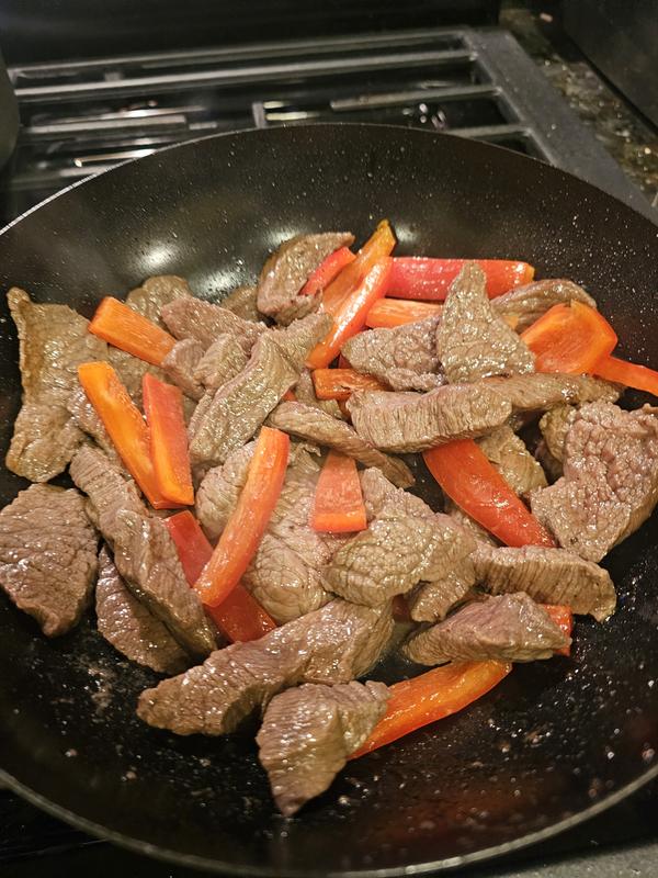 cooking beef stir fry