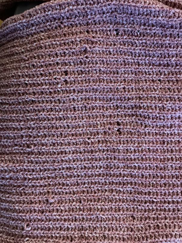 Holes in weave of fabric