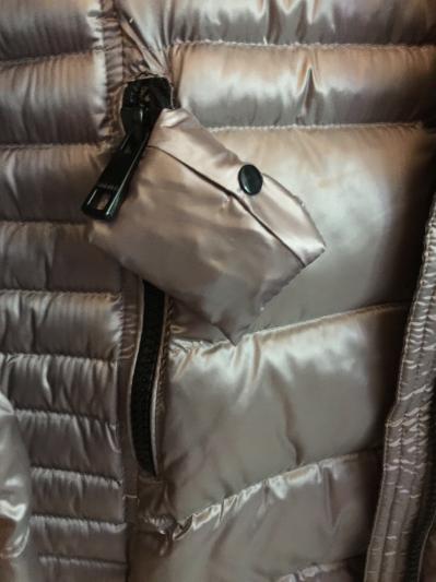 The pocket for packing the coat