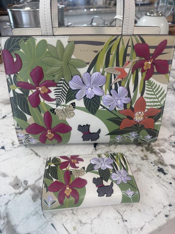 Radley London RHS Small Leather Appliqué Ziptop Grab Satchel Bag - Macy's