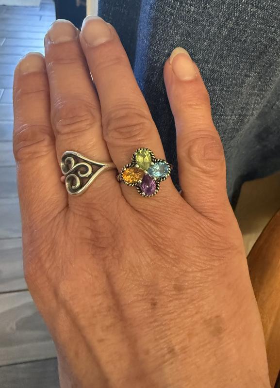 This ring will go with so many things, can be dressed up or casual.