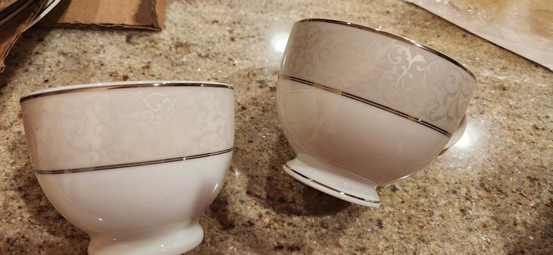New and existing versions of parchment teacup