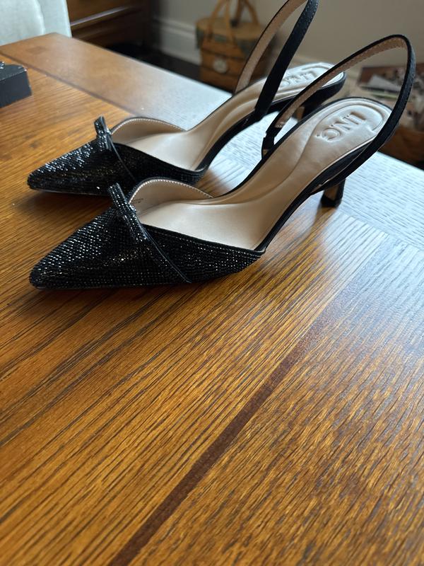 Love the sparkle and heel size!