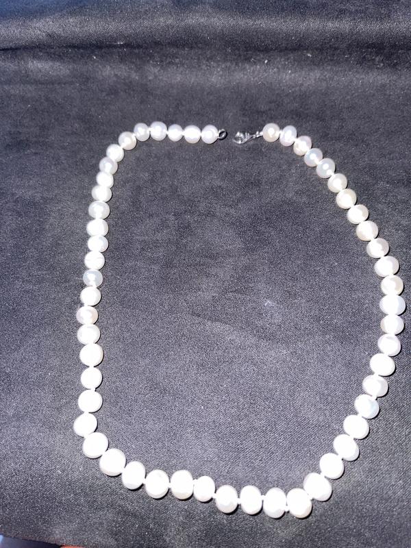 VINTAGE White Cream Freshwater Pearls Long Strand Necklace Jewelry deals Classic Prep