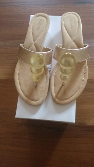 Alfani sandals rose gold