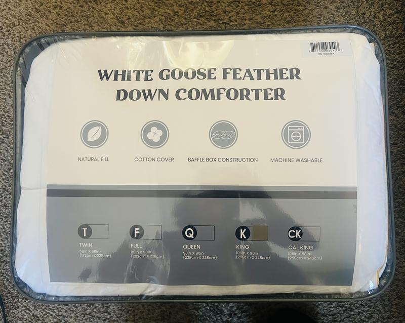 Comforter comes in compressed packaging