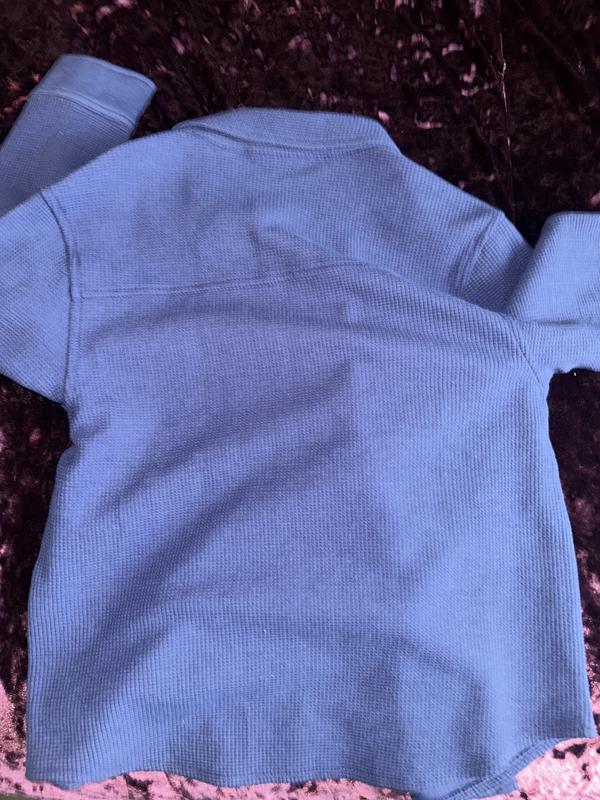 Roupa Coordenada Toddler Boys' Waffle Knit 2-piece Shirt And