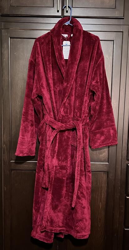 The shiny bathrobe