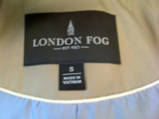 London Fog label