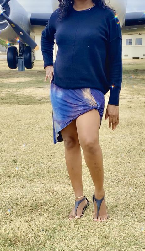 Front standing view (layered over dress)