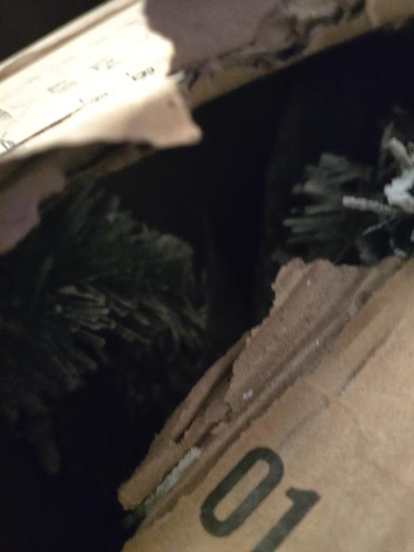 Green xmas tree ordered pink one