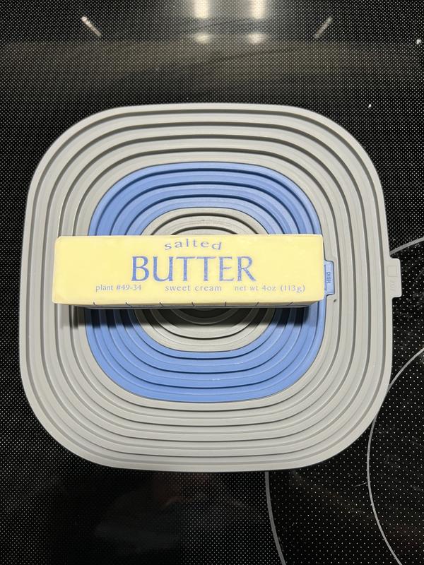 Added a standard stick of butter to help show scale