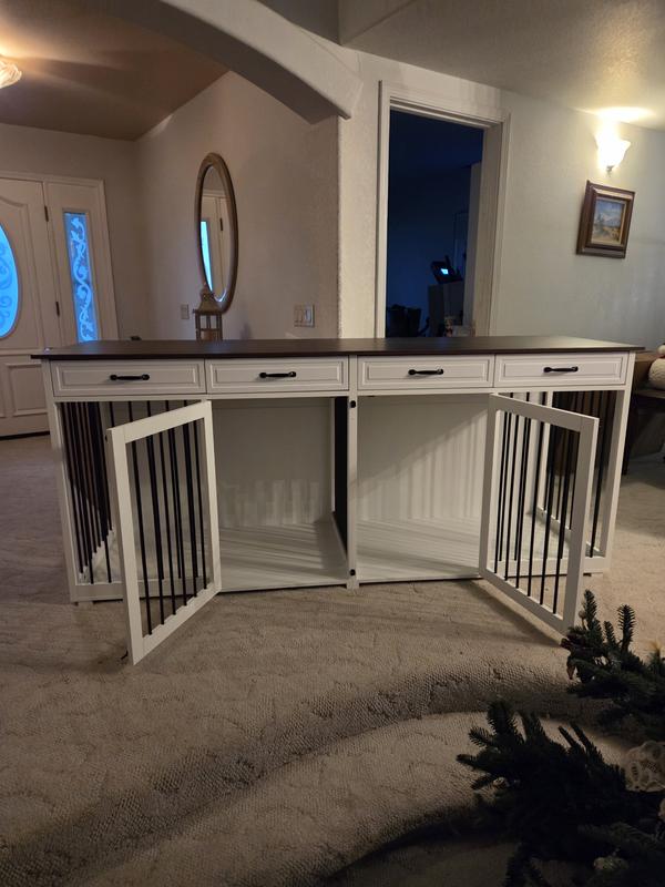 Finished product doors open