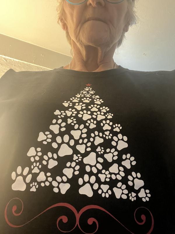 Paw Print Christmas Tree