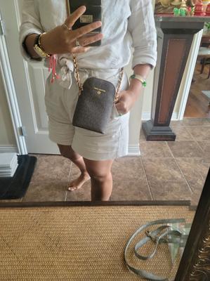 Michael Kors Jet Set Charm North South Chain Leather Phone
