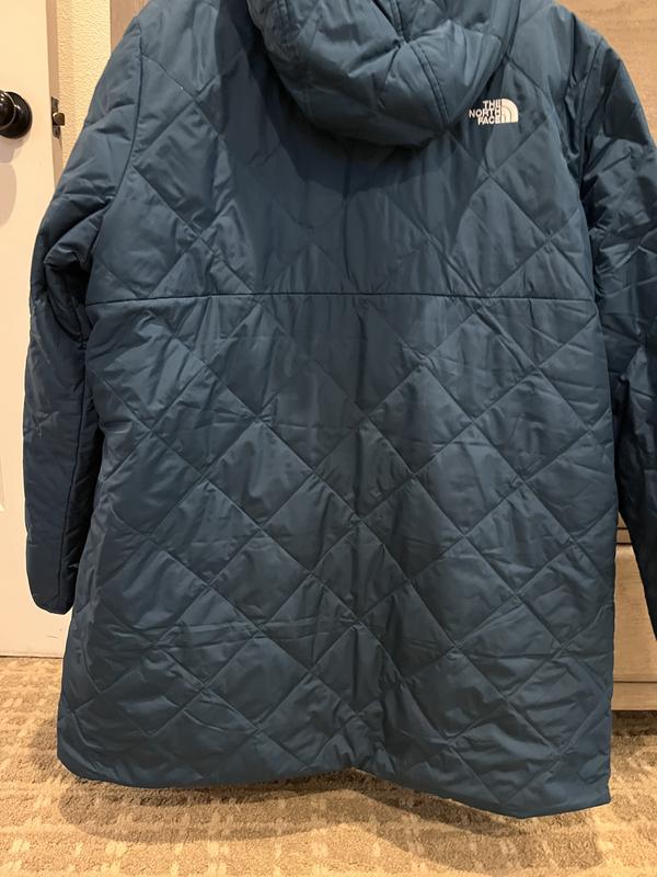 Does not hang off the body straight. The stitching is off and curls up.