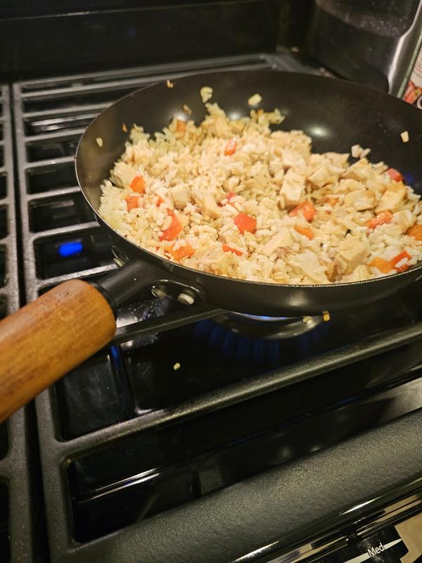 cooking chicken fried rice
