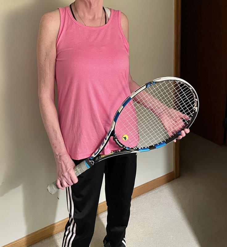 I wear this top for tennis.