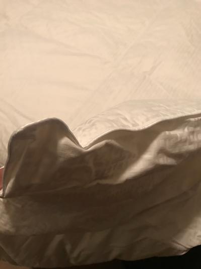 See the thickness of the comforter