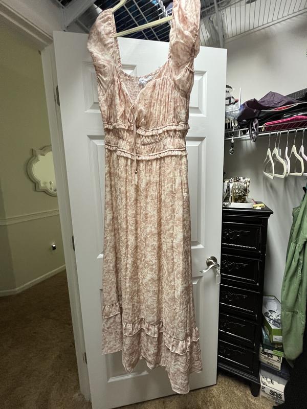 Petite Sweetheart-Neck Puff-Sleeve Maxi Dress, Exclusively at Macy's 