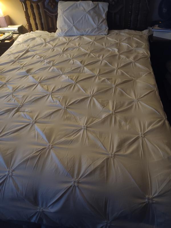 On a queen sized bed