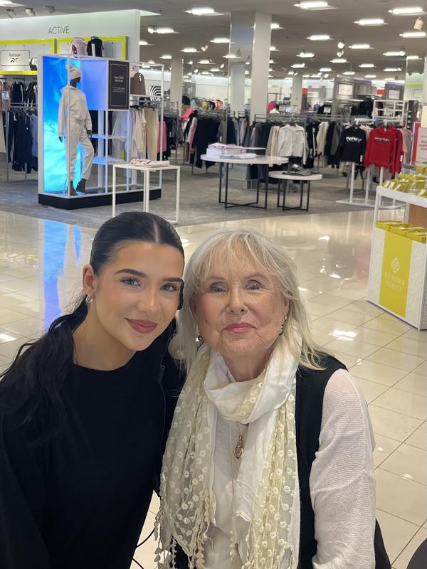 With the lovely Emily at the Lancôme counter.