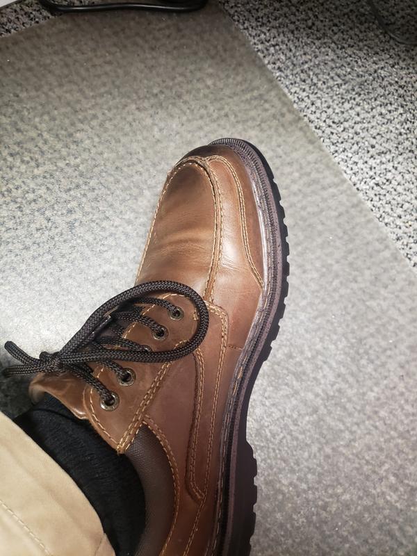 Dockers Overton Oxford Scarpe Uomo In Pelle Marrone Chiaro, Taglia 45, Con Tecnologia Impermeabile NeverWet E Plantare Comfort Zone.