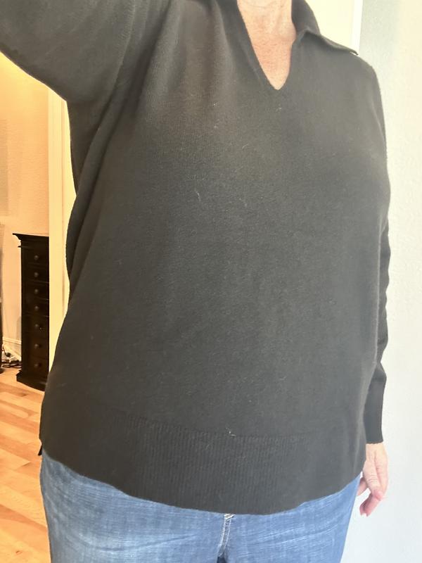 Great neck line with unusual collar