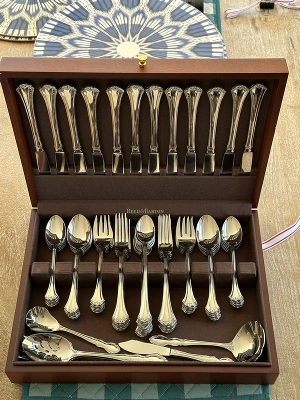 Reed store & Barton Handcrafted Flatware Chest Mahogany 1065MB