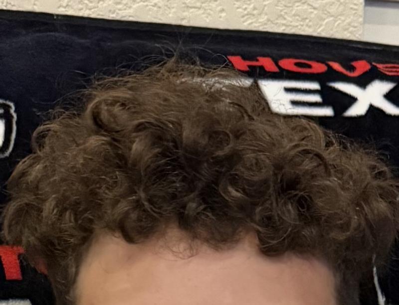 Loose curls: not bad for the end of the day.