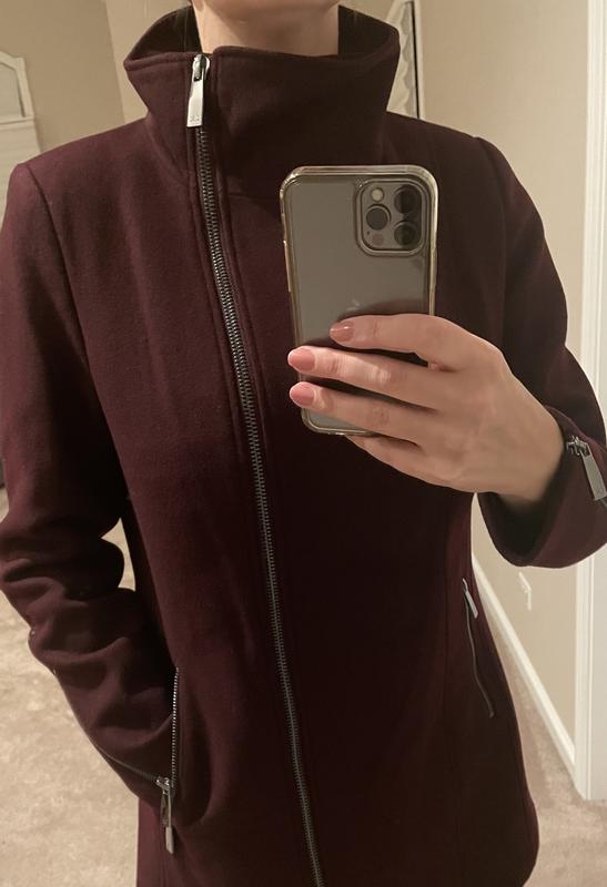 Zipped all the way up