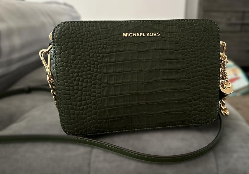 Michael Kors Jet Set Medium Crocodile Embossed Leather