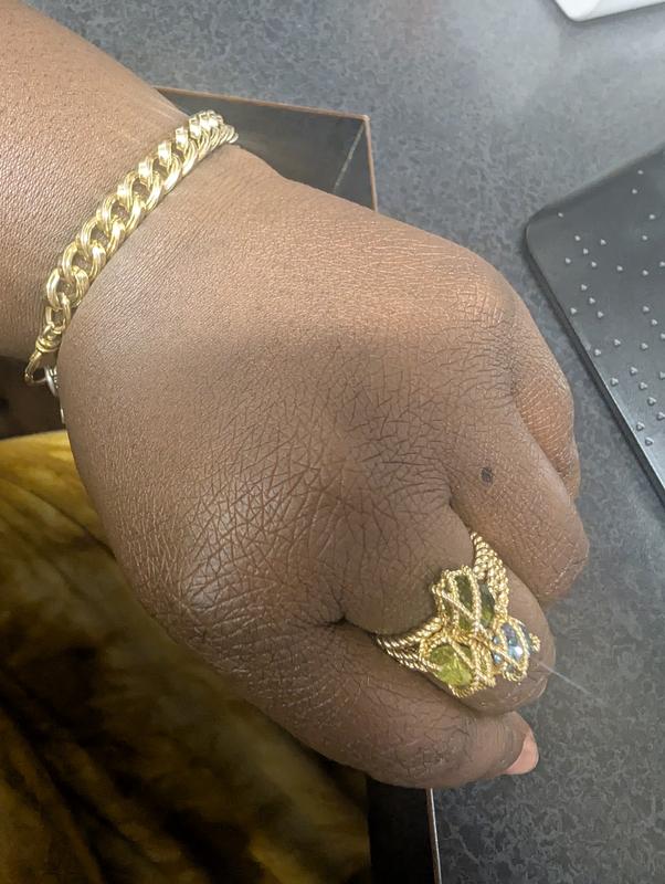 Stone Trio Rope Ring in Gold Plate, Created for Macy's