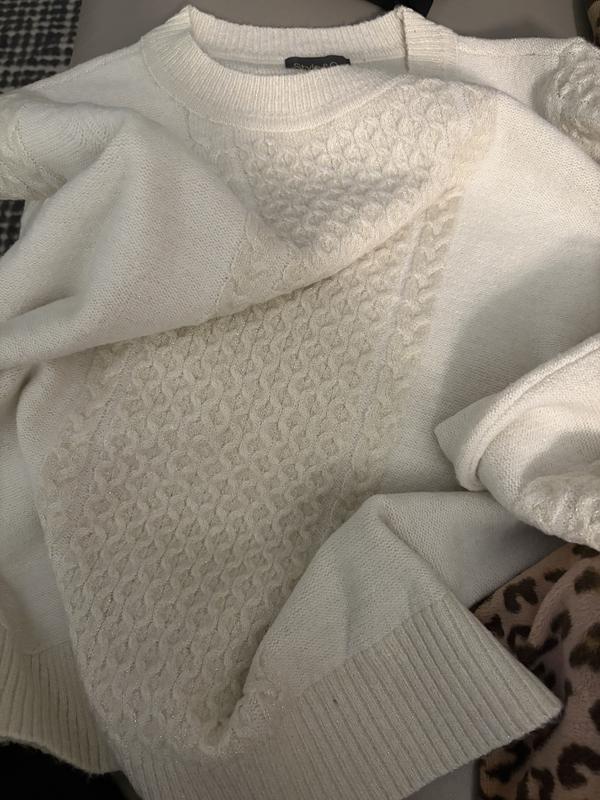 Photos of the sweat sweater it was too small for me to try on, but it’s a very nice sweater