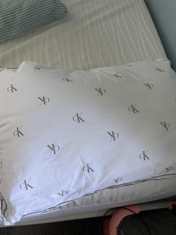Calvin Klein Monogram Logo Density Collection Cotton Pillows Macy s