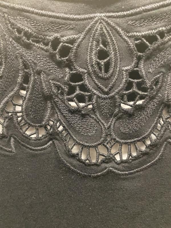 Plus Size Eyelet-Yoke T-Shirt, Exclusively at Macy's