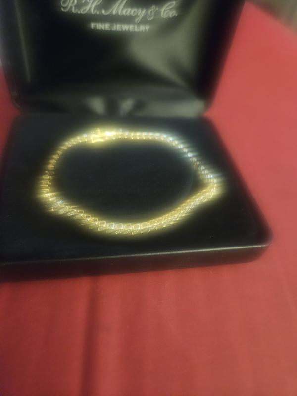 Diamond Triple Row S Link Bracelet (1 ct. t.w.) in Sterling Silver