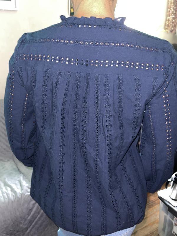 売れ筋商品|||スタイルアンドコー カットソー トップス レディース Women's Eyelet Split-Neck Blouse, Exclusively at Macy's Bright White Combo 27024809_fpx.tif?$filterlrg$&