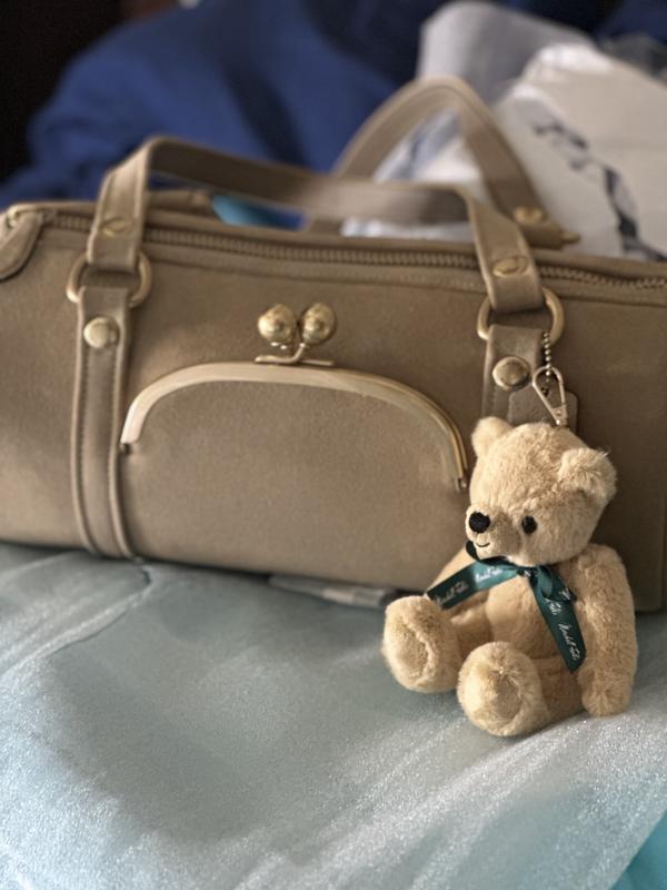 Coach barrel with Marshall Field's bear charm