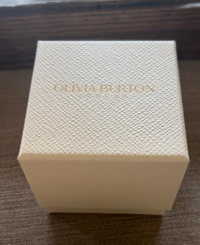 The cream-colored box it came in