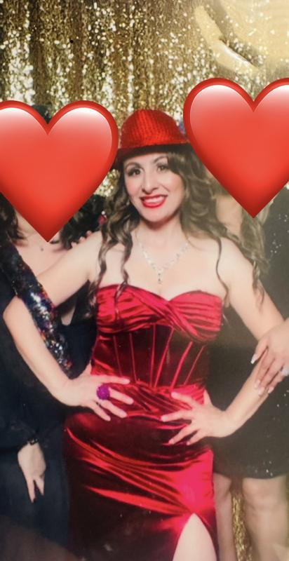 b darlin red strapless dress Strapless Red sequin Dress B. Darlin XS (0-2)